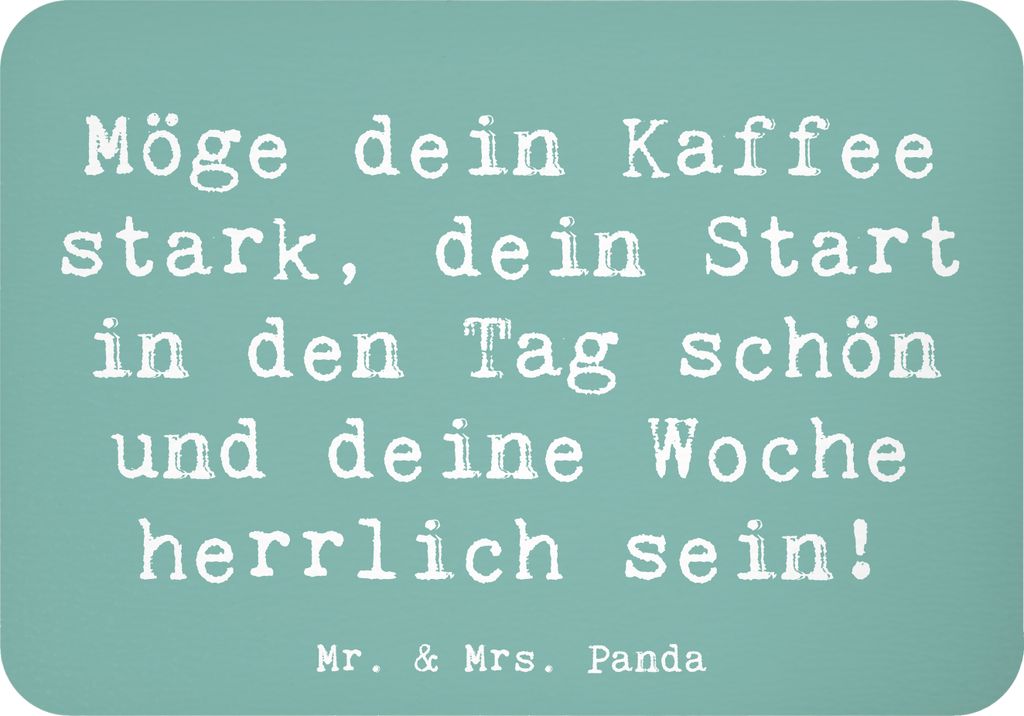 Mr. & Mrs. Panda Kühlschrankmagnet Spruch Selbstzweifel Überwinden - Meeresbrise - Geschenk, Unsicherheit, Gefühl, büromagnet, zettelhalter, wh...