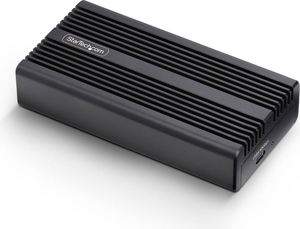 StarTech.com USB4 M.2 NVMe Gehäuse, 40Gbps, Externes USB-C / Thunderbolt NVMe SSD Gehäuse, Aluminium-Kühlkörpergehäuse, B+M / M-Key M2 Festpla...