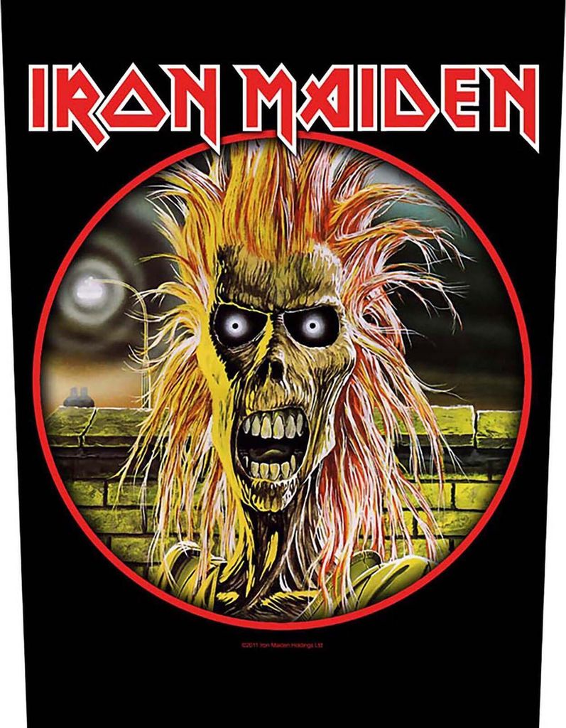 Iron Maiden - Logo - Patch RO3319 (Einheitsgröße) (Schwarz/Gelb/Rot)