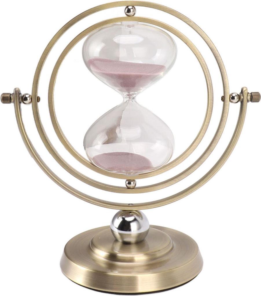 Globus Sanduhr Timer Ornament Statue Skulptur Nordic Modern Büro Tisch Studie Weinregal Schrank Dekoration M 15min