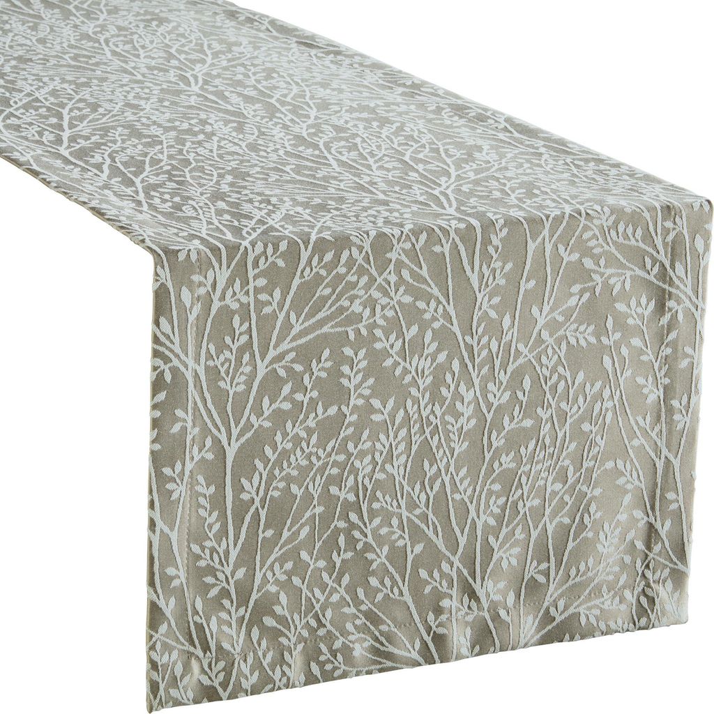 Erwin Müller Tischläufer Malaga" taupe 40x130 cm"