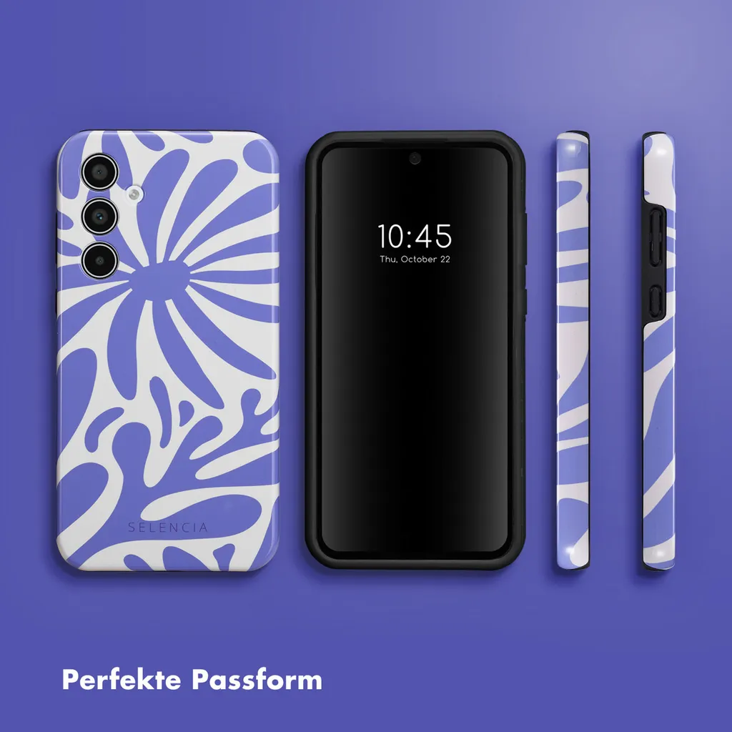 Custodia Samsung Galaxy A35 Selencia Sapphire Blue Bloom - Resistente - 7