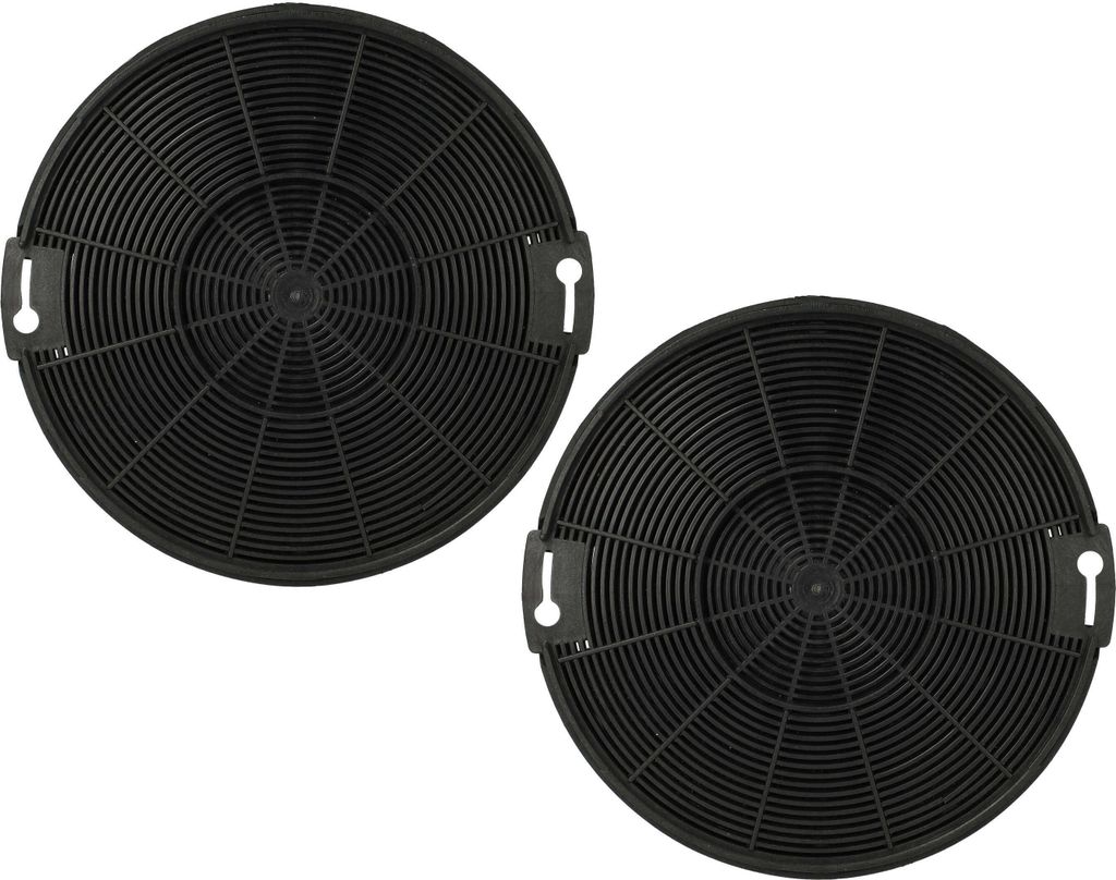 vhbw 2x Aktivkohlefilter kompatibel mit Electrolux EFP50637X, EFP6500X, EFG7390X, EFG750X/A, EFP6500X/A, EFG50022S Dunstabzugshaube - 15 cm