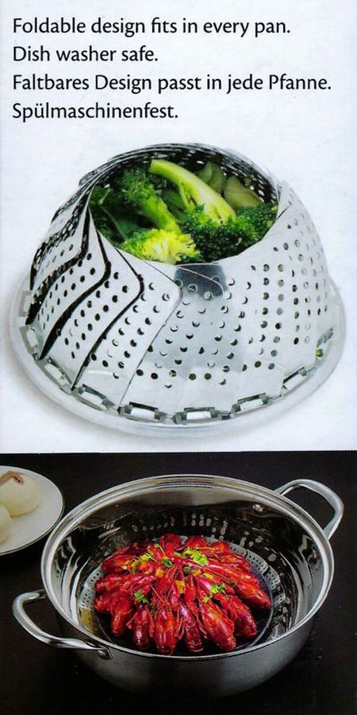 Kichvoe Edelstahl-Dampfkorb 24 Cm - Perfekt Für Dim Sum, Brötchen & Gemüse