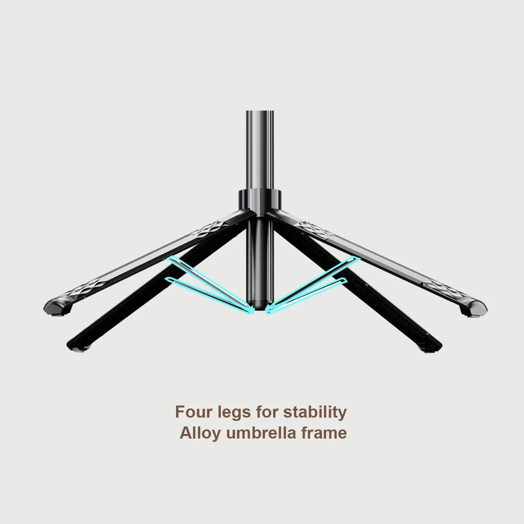 Perche selfie pour voyage 185 cm : quadripode aluminium et Bluetooth - 2