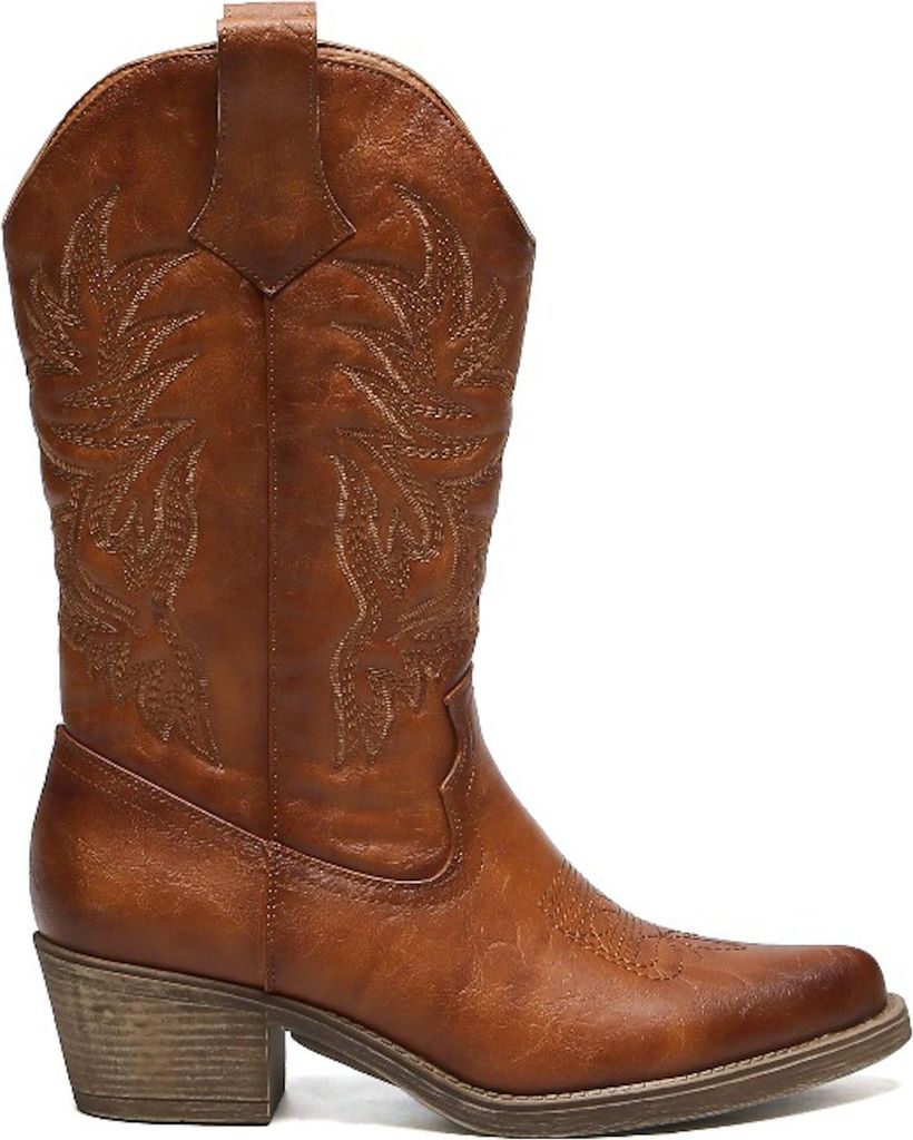 Cowboylaarzen Camel PolyurethanStiksels Produktbild 