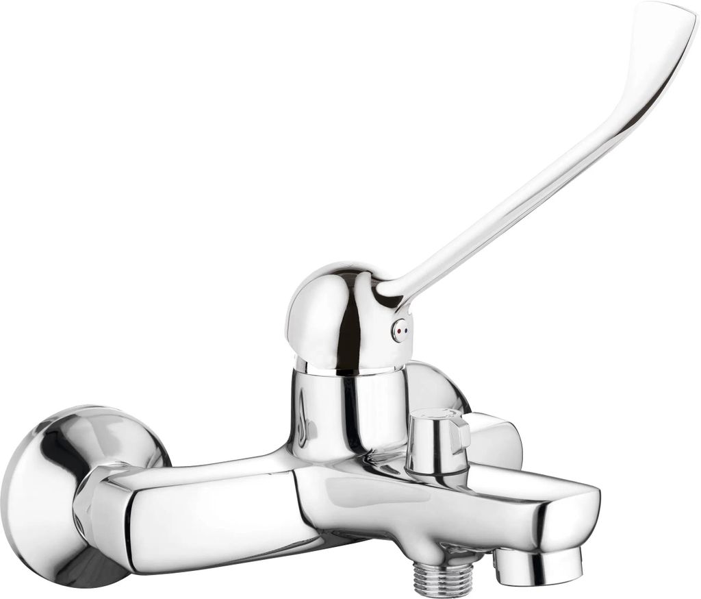 Wannenarmatur, Wand-, mit klinik-Hebel - chrom