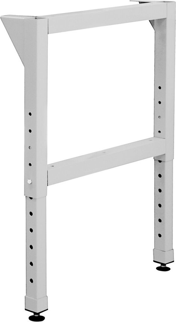 Werkbankfuß, höhenverstellbar H580-980xT700mm, RAL 7035 Produktbild 