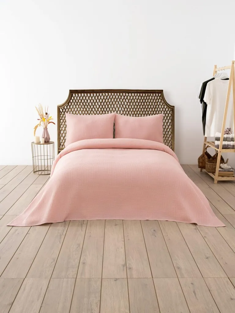 Coperta Piqué Waffle L'Essentiel 200x220 cm Powder: Qualità Casa