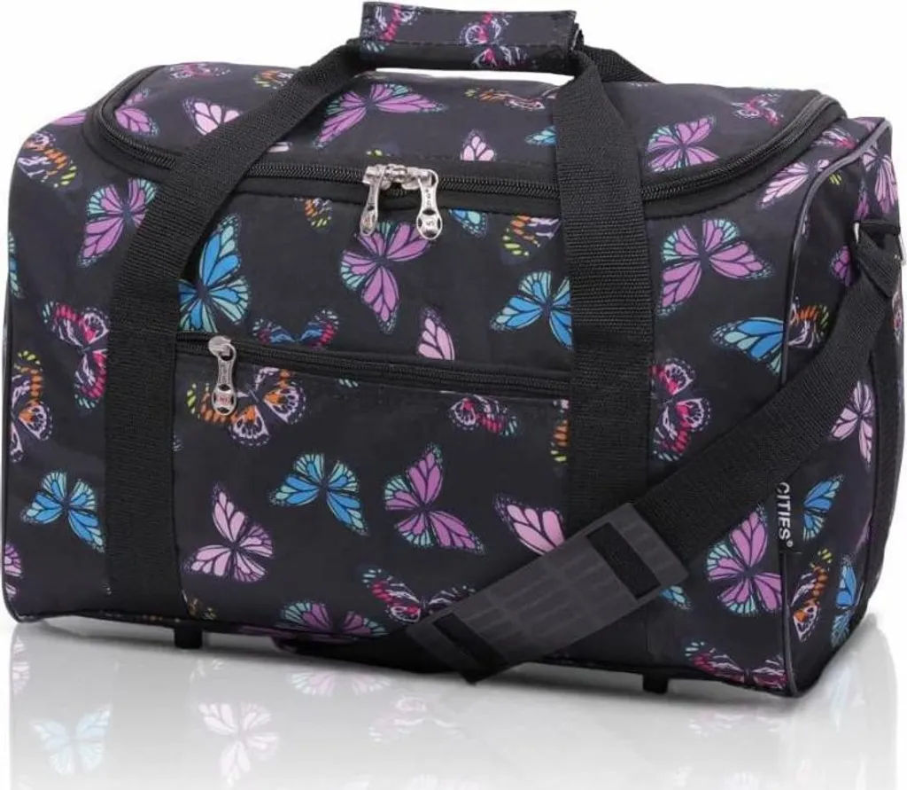 Sac de Voyage Cabine pour Court Séjour Noir CITIES 611 Papillon