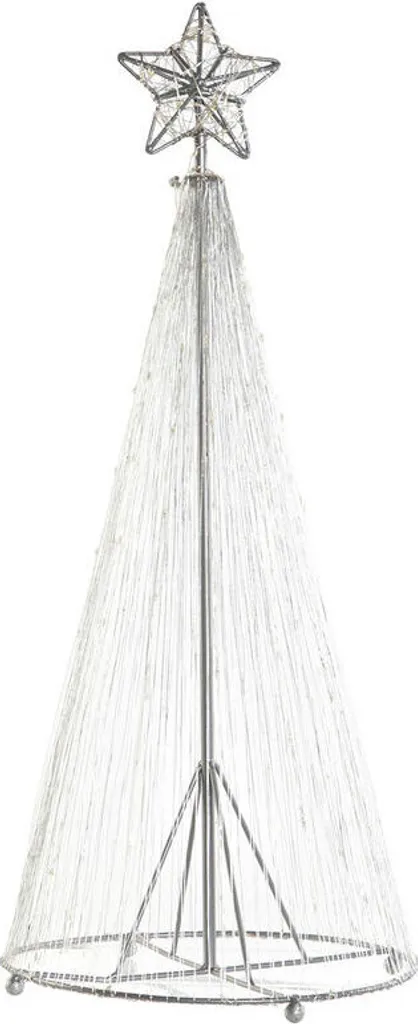 Objet de Décoration de Noël Argenté Design Moderne de 60 cm de Haut