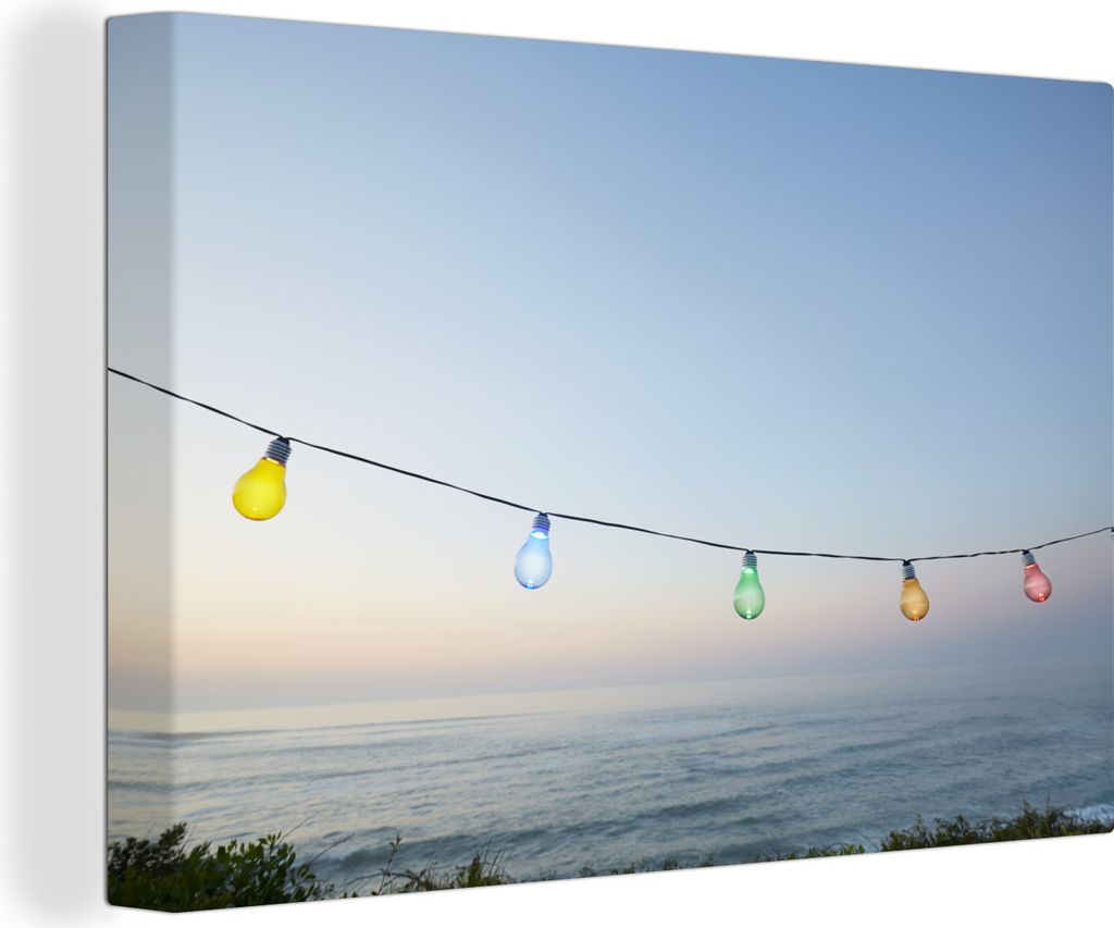 OneMillionCanvasses - Leinwandbilder - 140x90 cm, Lampen - Wasser - Luft, Wandbilder Kunstdruck Wanddekoration