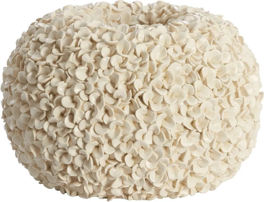 Vase Phylia crème Ø48x30 cm : pour vos grandes compositions florales