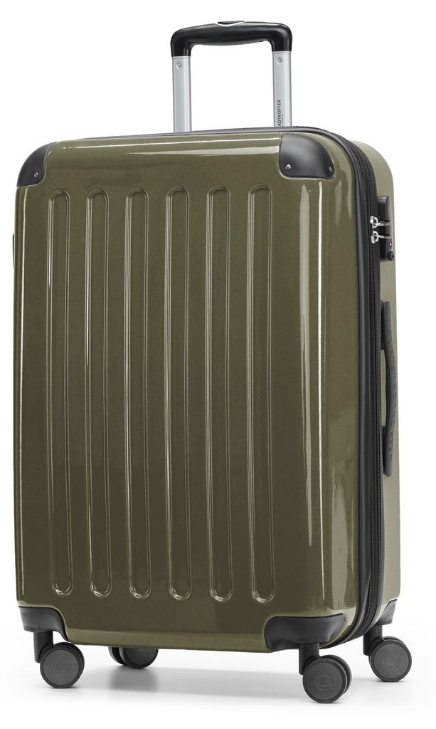 HAUPTSTADTKOFFER - Alex - Hartschalen-Koffer mit Erweiterung Reisekoffer Hardcase Check-In Luggage 15-20 kg, expandable Trolley glossy 65 cm, 74 L...