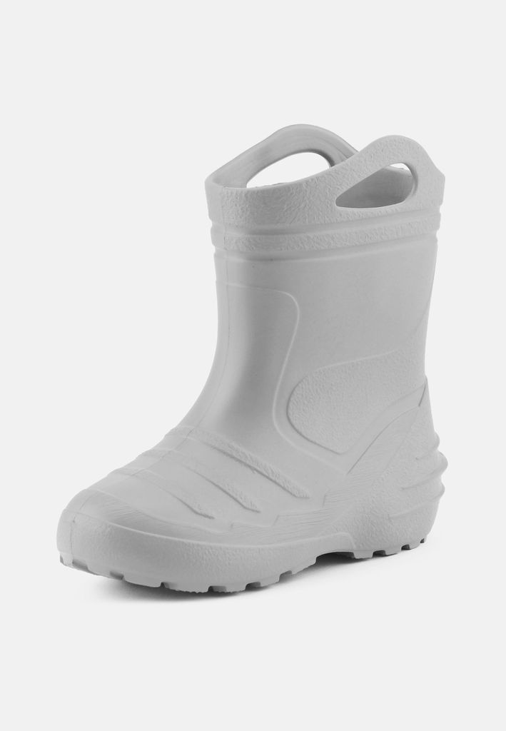 Ladeheid Kinder Mädchen Jungen federleichte Eva Thermo Gummistiefel gefüttert KL051 (Grau, 32)