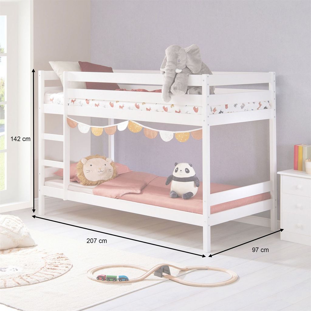 Etagenbett Doppelstockbett FELIX für Kinder Hochbett Produktbild 8