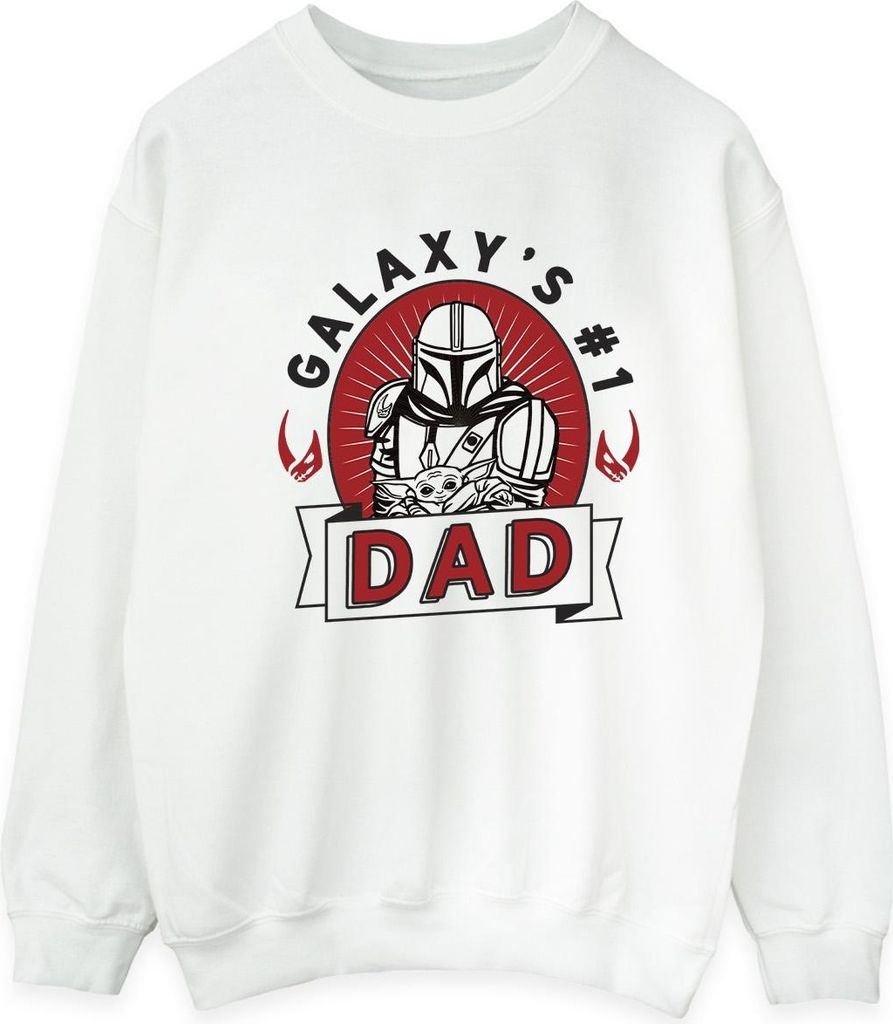 Star Wars Mandalorian - "Galaxy Dad" Sweatshirt für Herren BI52683 (L) (Schwarz)