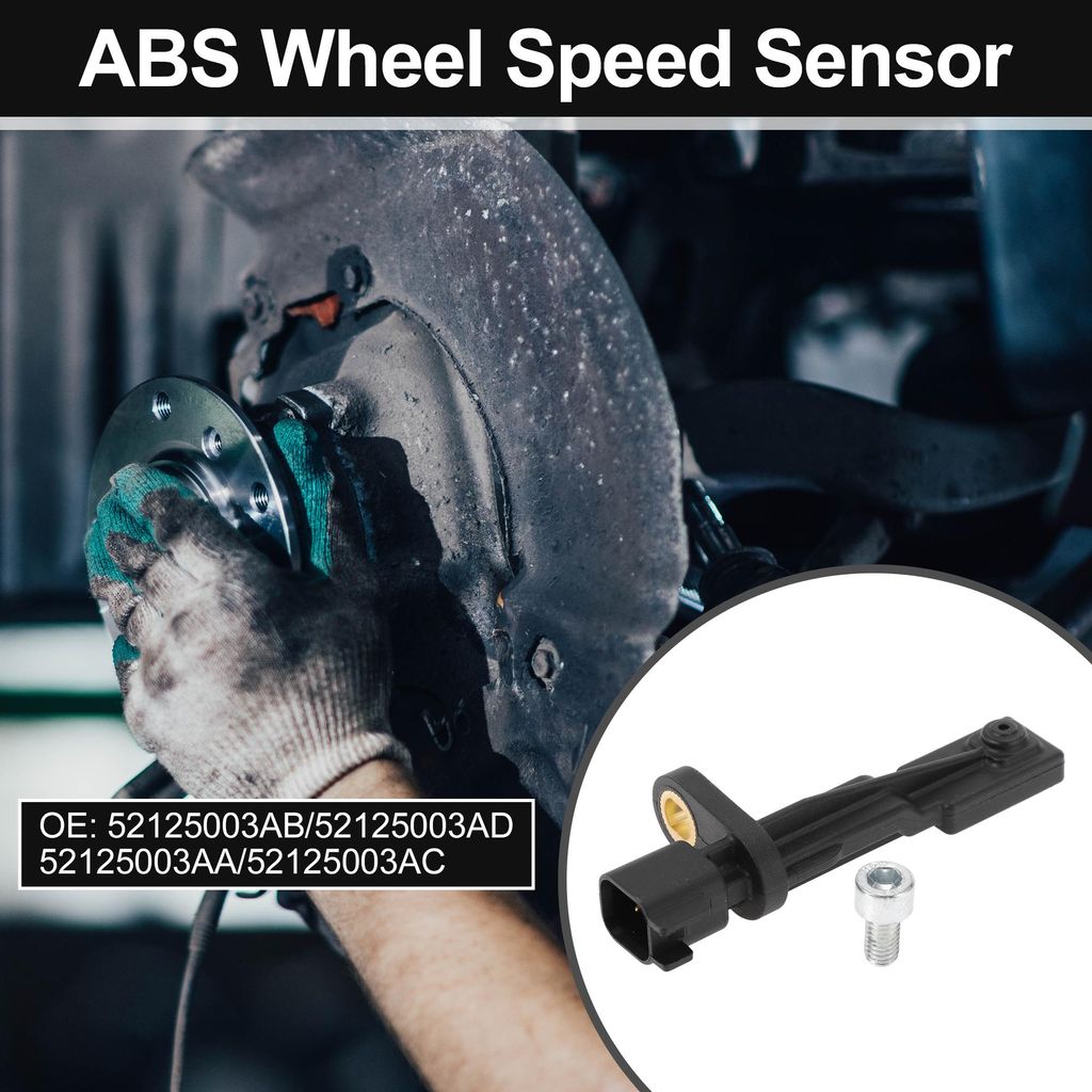 ABS Raddrehzahlsensor-Kit Nr. 52125003AB/52125003AD/52125003AA Hinten links/hinten rechts ABS-Sensor-Set für Jeep Wrangler 2007-2017 Liberty 2008-...