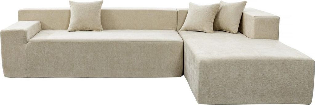 Ecksofa "Tessaro" mit strukturiertem Stoffbezug – 4-Sitzer Produktbild 