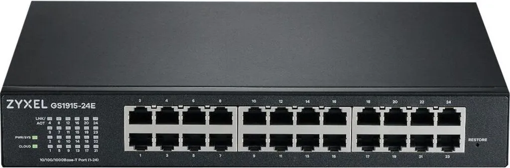 Switch Réseau 24 Ports pour PME ZyXEL GS1915-24E Management via Mobile