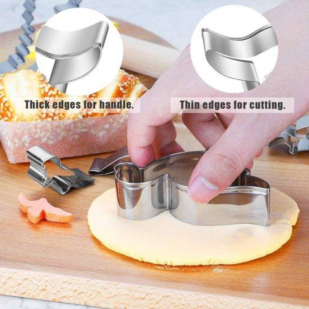 Keksvormer-Set, verschiedenen Formen, Edelstahl, Backen