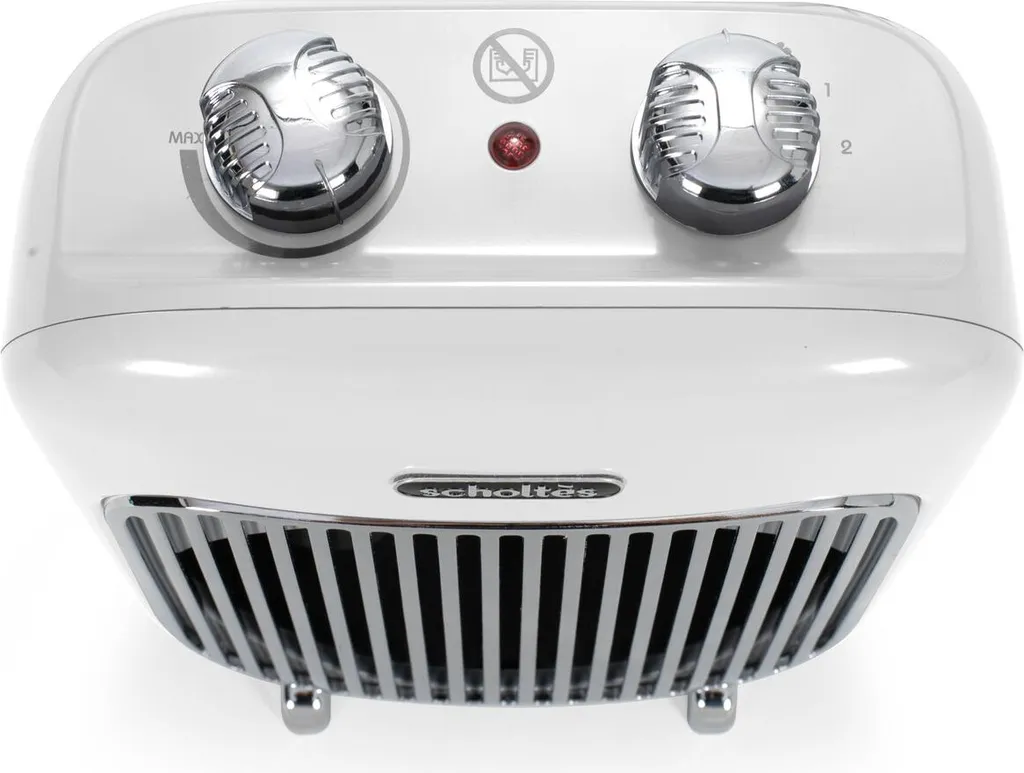 Chauffage soufflant puissant 2000W blanc Scholtes SCSV500B compact