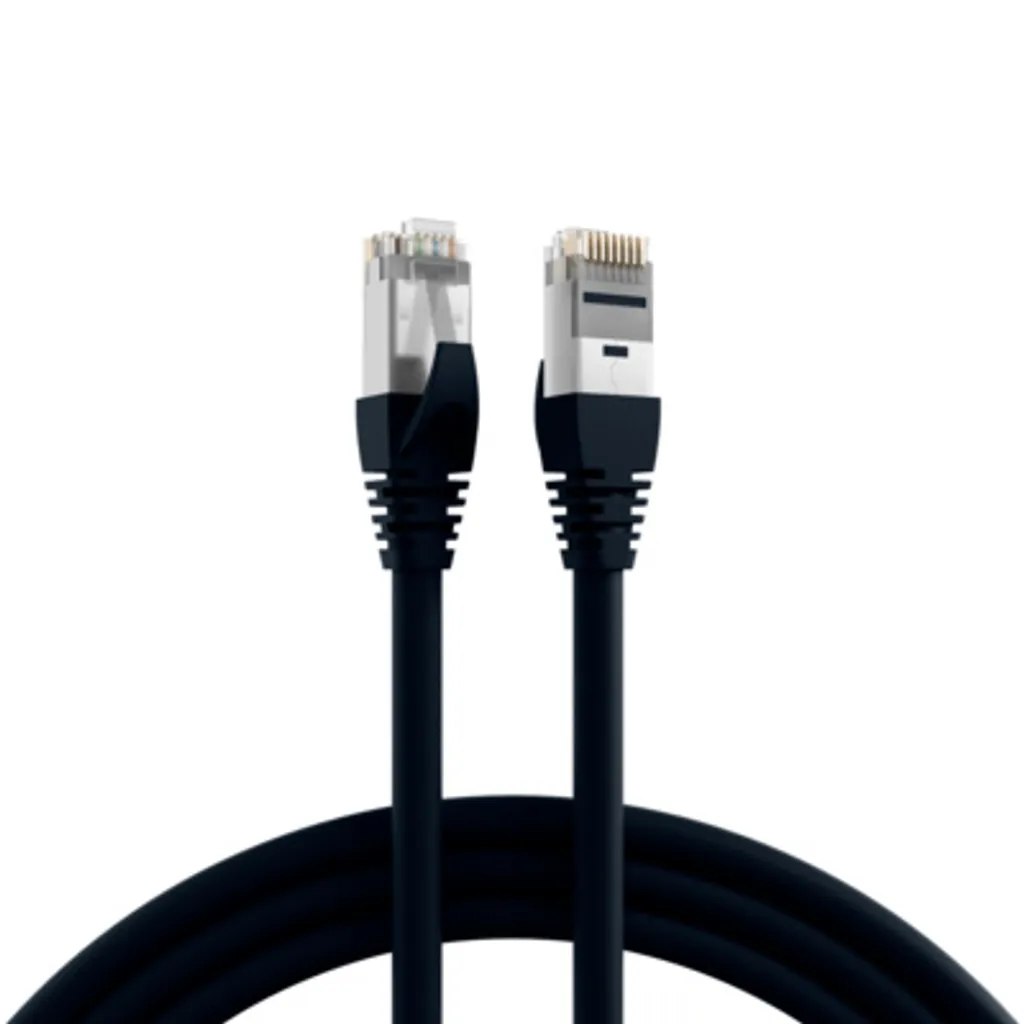 EFB K5538SW.20 EFB RJ45 Patchkabel S/FTP, Cat.6A, TPE, 20m, schwarz - 1