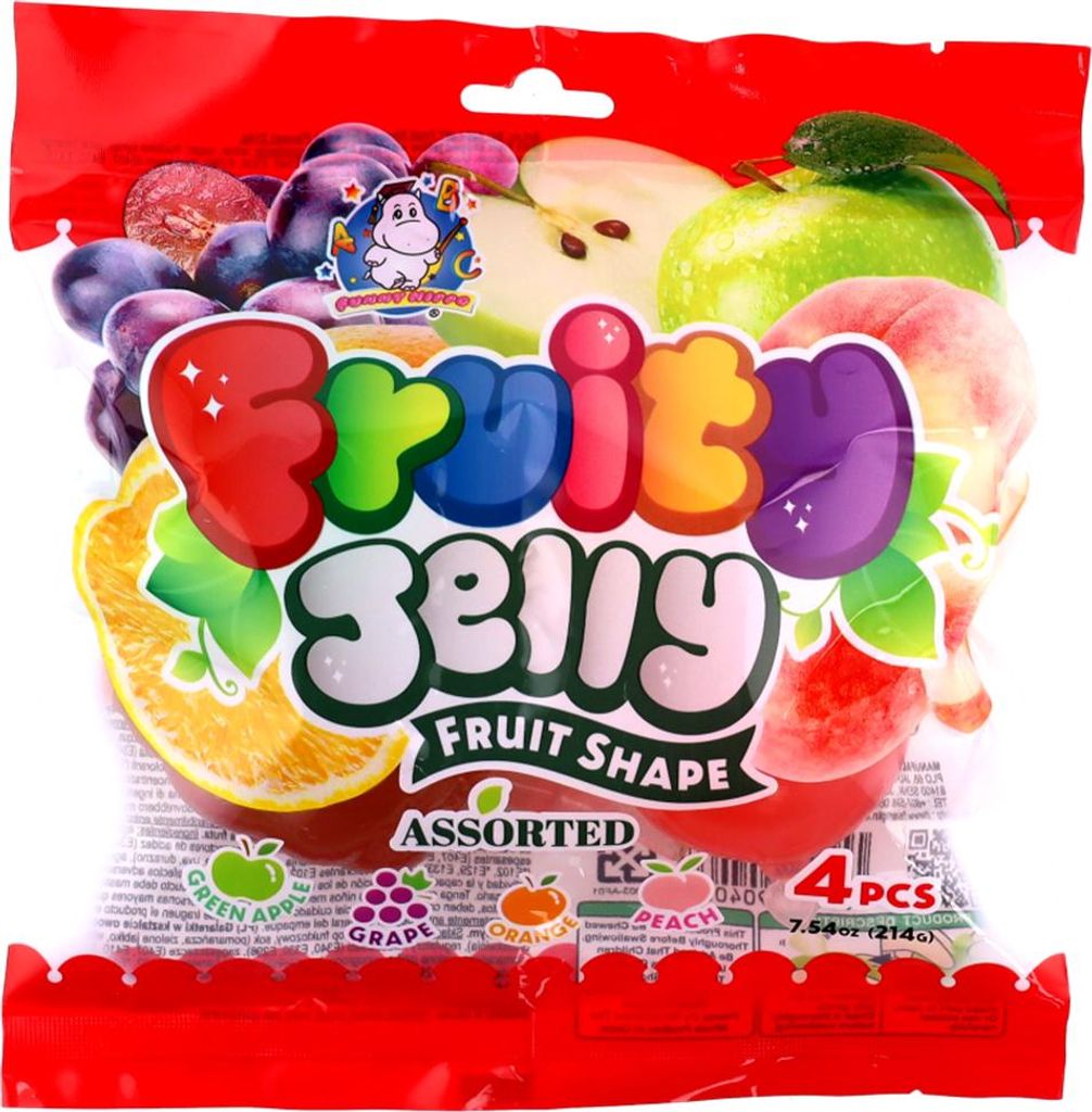 Funny Hippo Fruity Jelly Assorted Jelly Fruits 214g Produktbild 