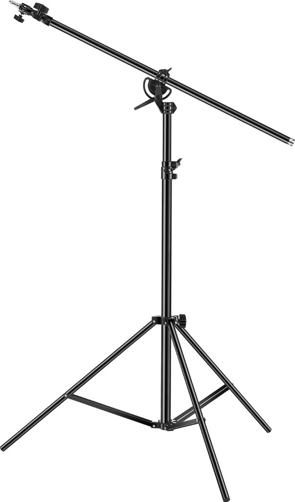 SucceBuy Air - Gepolstertes Aluminium-Foto-Lichtstativ mit Auslegerarm, verstellbar