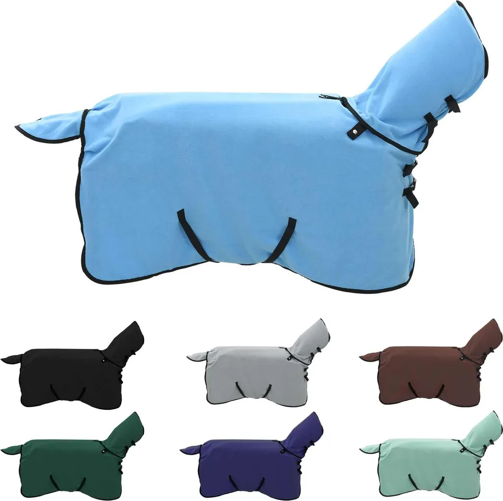 Coperta per Cavalli vidaXL Full Aqua 75cm | Comfort in Poliestere