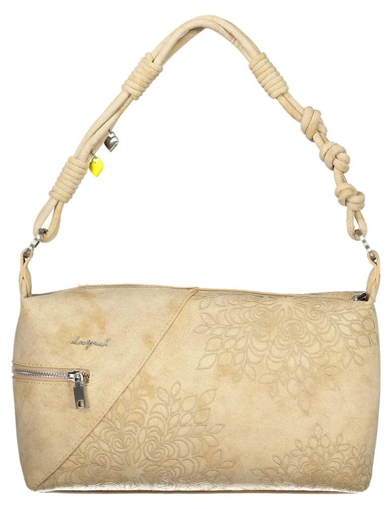 Sac à main beige femme avec bandoulière amovible et porte-cartes chic