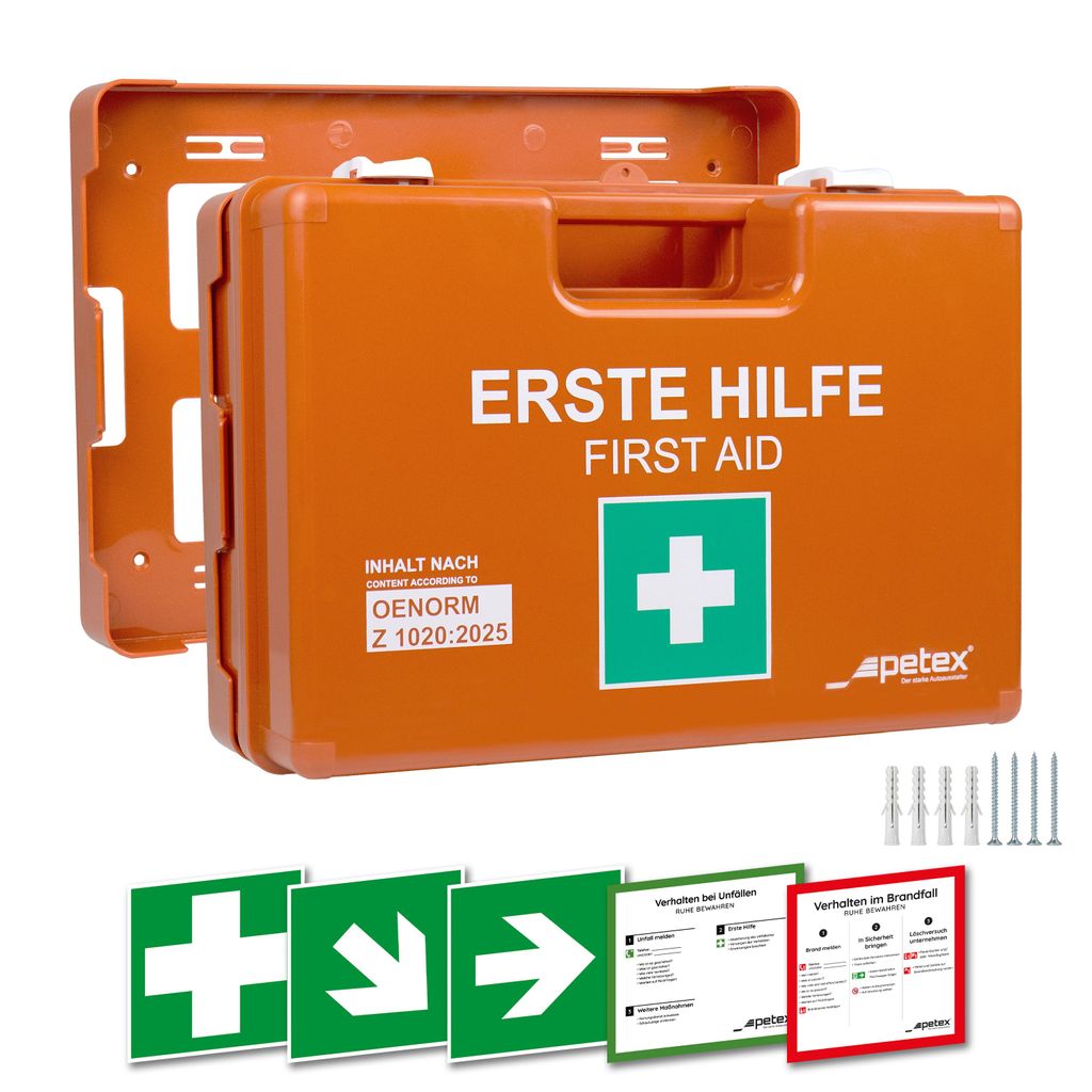 PETEX Betriebsverbandkasten, First-Aid, Erste-Hilfe, Profi, Produktbild 