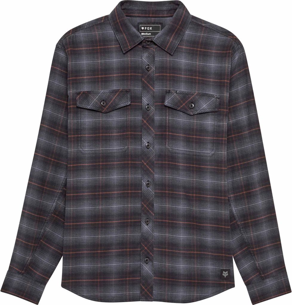 FOX Survivalist Stretch Flanell Hemd, schwarz, S