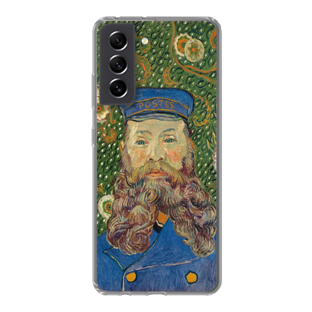 MuchoWow Handyhülle Schutzhülle Hülle für Samsung Galaxy S21 FE Porträt des Postboten Joseph Roulin - Vincent van Gogh Silikon Softcase Hand...