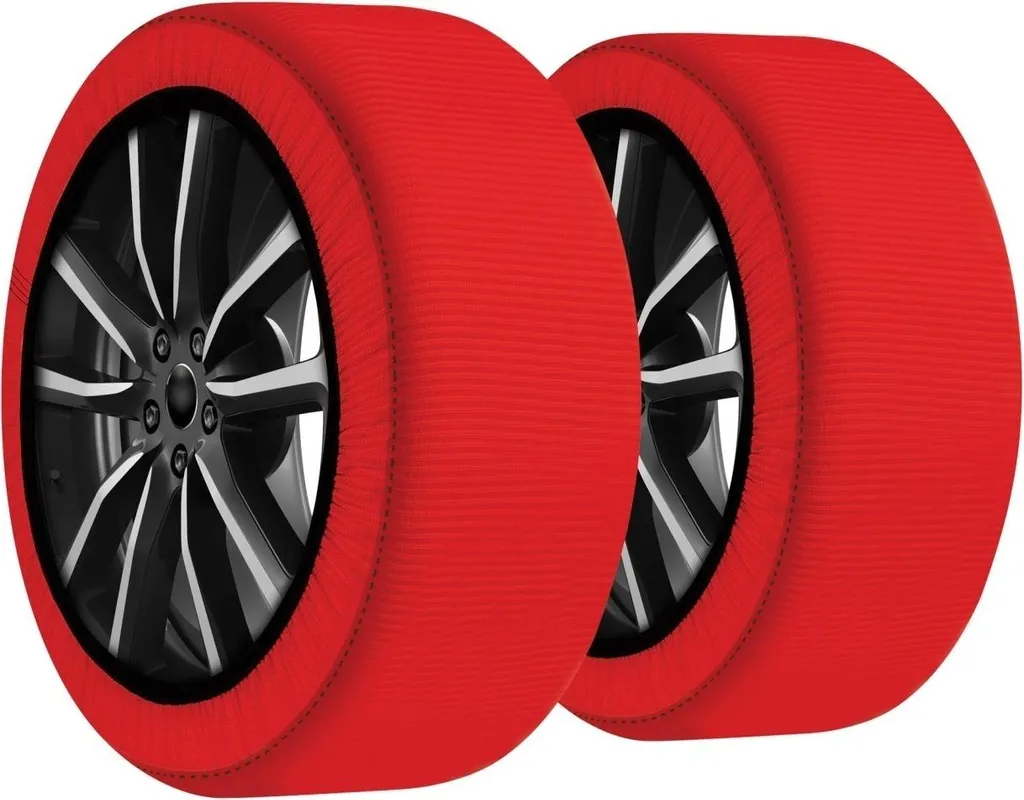 DAC | Catene da neve in tessuto - 275/55 R17 - 2 pezzi - Calze da neve - DAC Active Series 3D - Omologate - Taglia XL