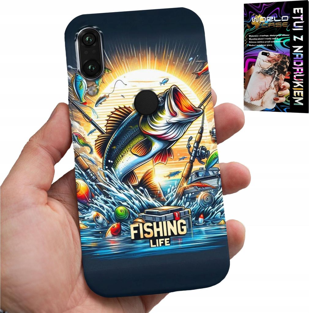 Hülle Für Xiaomi Note 7 - Angler-Muster, Fisch, Kabeljau, Lachs