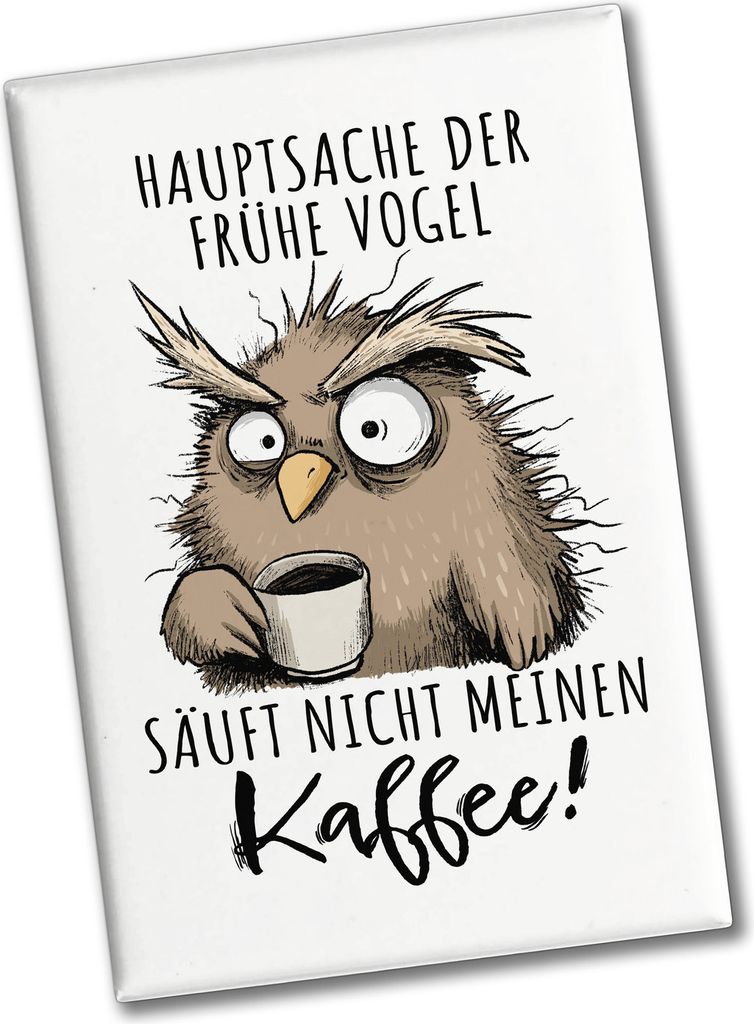 Magnet f. Kühlschrank u.a. "Motiv - Kleiner Engel, großes Glück", 8 x 5,5 cm