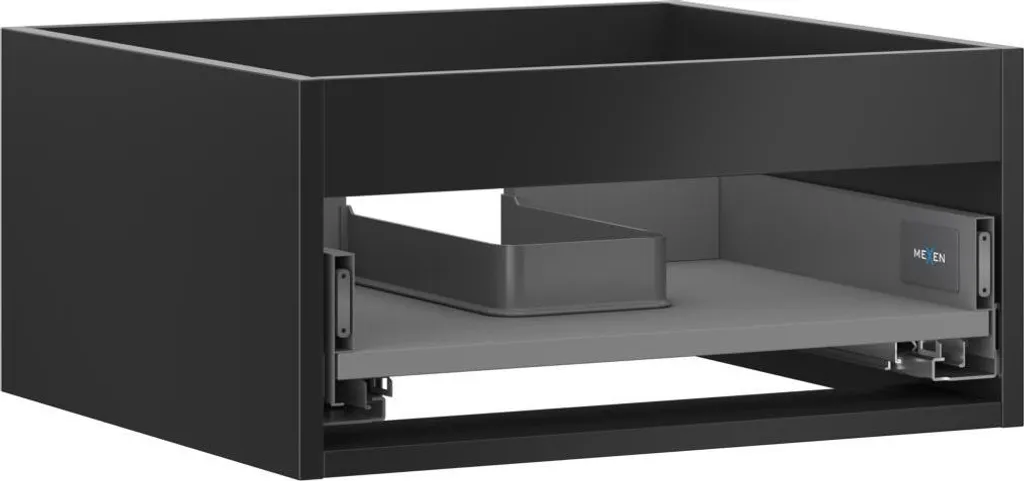 Mexen Box-A corpo dell'armadietto sotto-lavabo 50 cm, 1 cassetto, nero opaco - 91AX0-0500-235-1-71