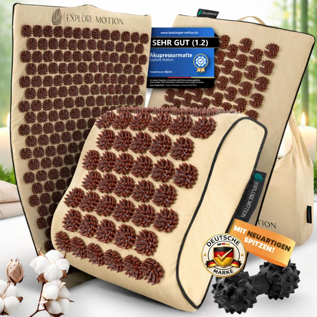 Explore Motion Akupressurmatte 6in1 Premium-Set | Für Produktbild 