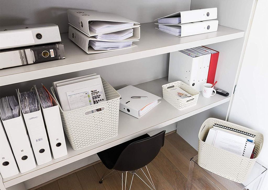 4 Stück Aufbewahrungsbox Aufbewahrungskorb Kunststoff Produktbild 5