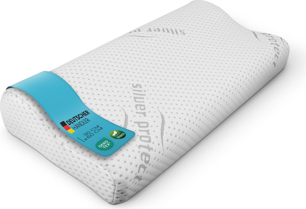 Visco-elastische kussens - Silver Protect, 30x60 cm - Productafbeelding 