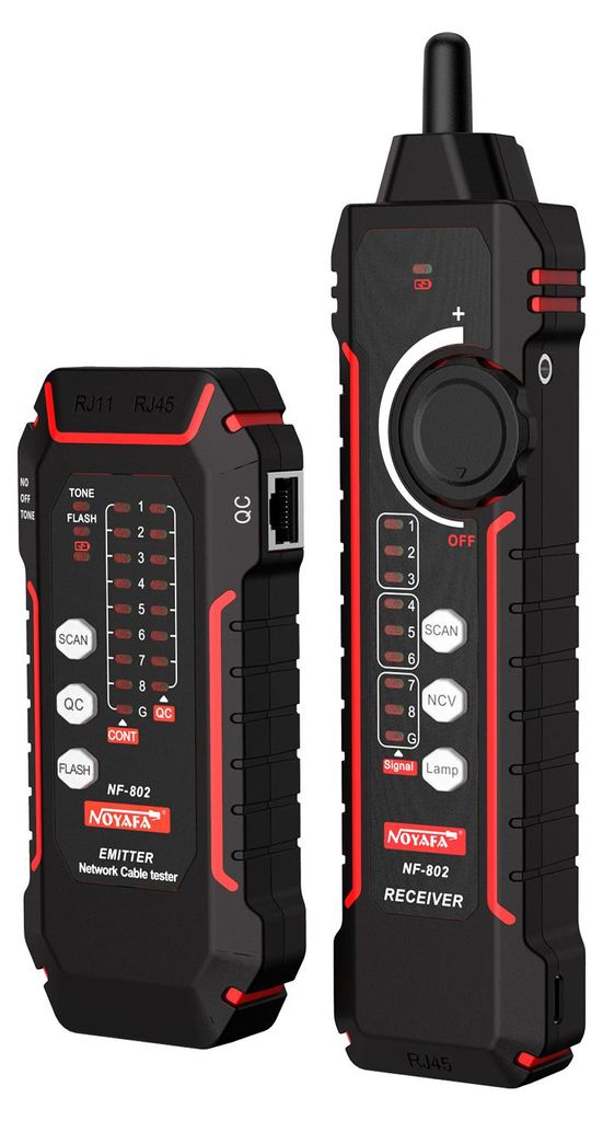 Zimilo Profi netwerktester RJ45 RJ11: kabelzoeker met Productafbeelding 