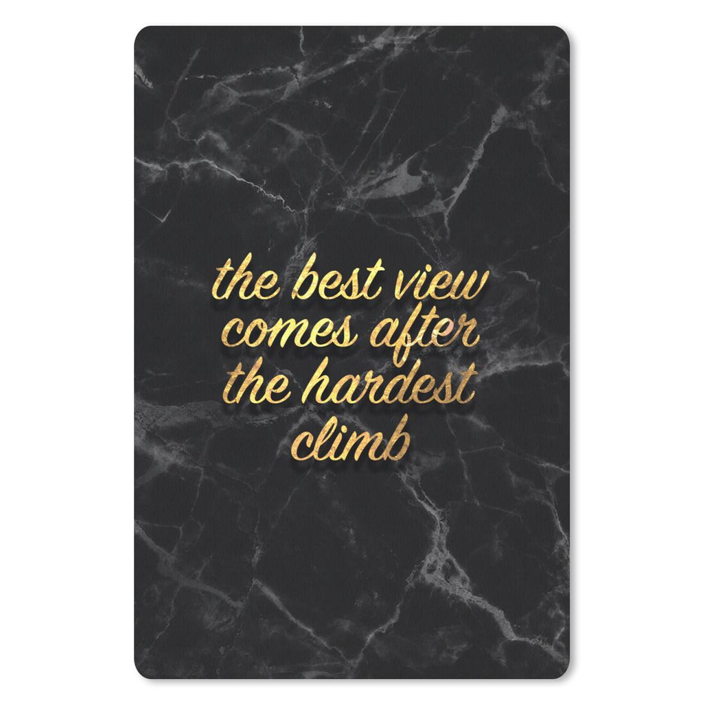 MuchoWow® Mauspad Mousepad Zitate - Sprichwörter - Gold - Produktbild 