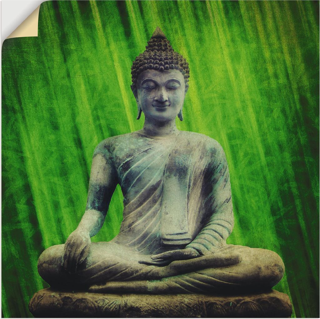 ARTland Wandbild, selbstklebend Buddha Größe: 100x100 cm