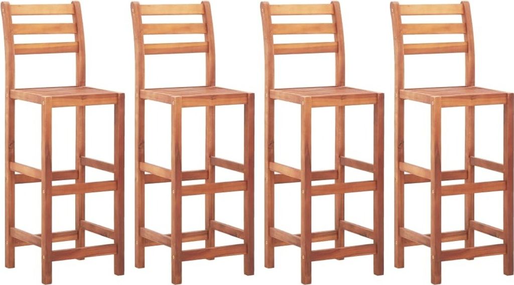 Barhocker 4 Stk. Massivholz Akazie
