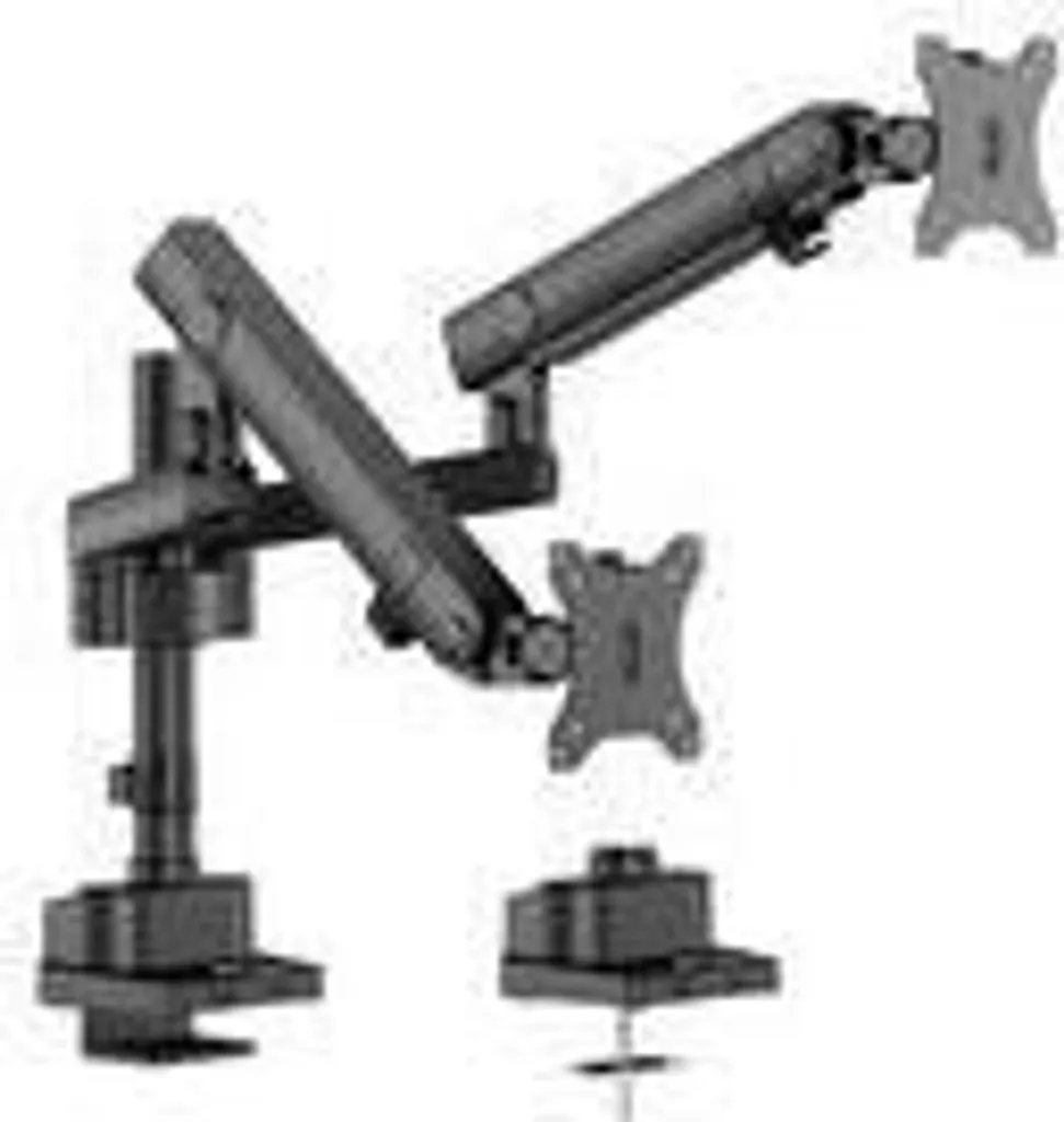 Bras de moniteur double bureau pour setup gaming et bureautique - 11