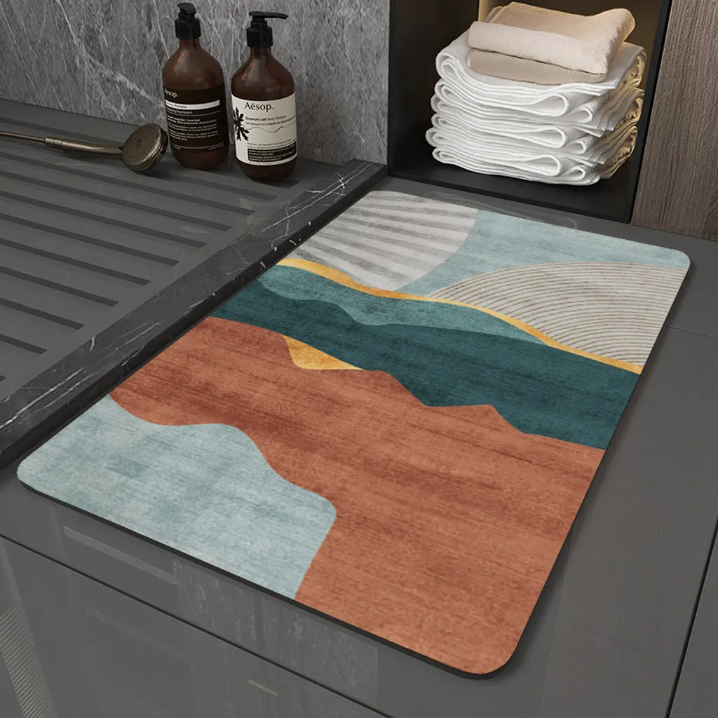 Tappetino Bagno Boemo 50x80 cm - Etnico, Antiscivolo e Super Assorbente