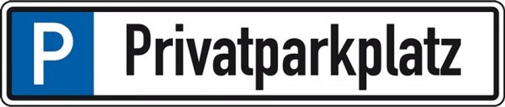 Dreifke Schild I Parkplatzreservierungsschild Privatparkplatz, mit Befestigu...