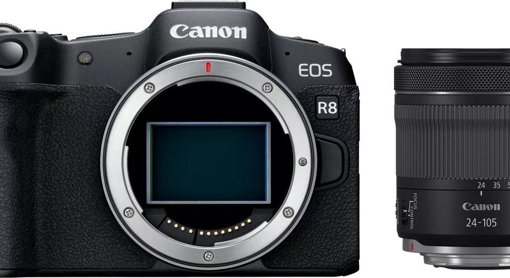Canon EOS R8 + RF 24-105mm F4-7.1 IS STM MILC 24,2 MP CMOS 6000 x 4000 Pixel Schwarz