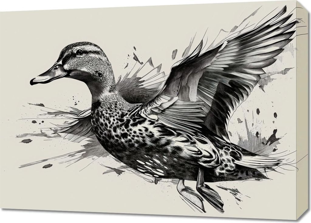 Bild 70x50cm Grazie Enten im Flug